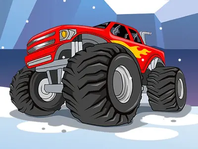 Monster Truck Wheels Winter unblocked game