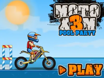 Moto X3M Pool Party unblocked game