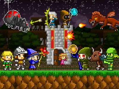 Retro Defenders: Towers War unblocked game